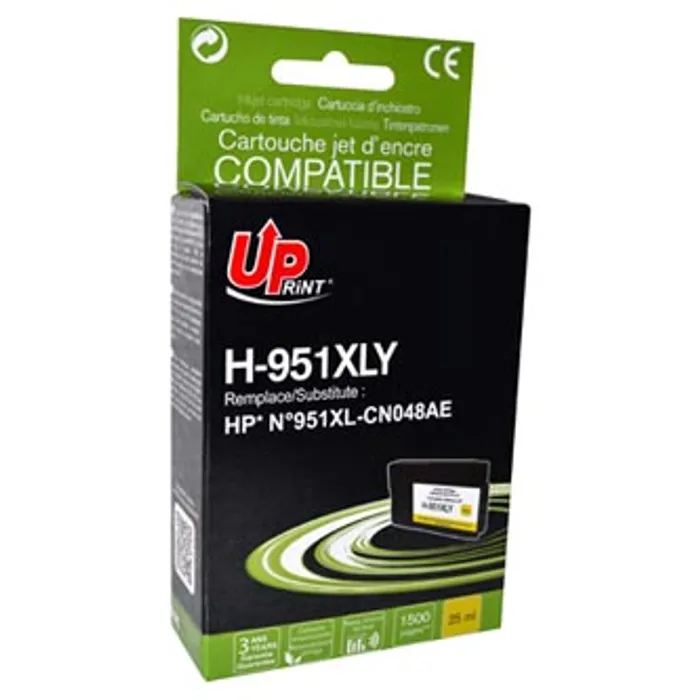 Hlavný obrázok produktu UPrint kompatibilní ink CN048AE, s CN048AE, HP 951XL, yellow, 1500str., 25ml, H-951XL-Y,