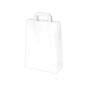 Papierová taška biela 22+10 x 28 cm [250 ks]