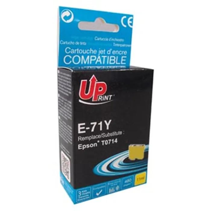 Hlavný obrázok produktu UPrint kompatibilní ink s C13T07144021, yellow, 10ml, E-71Y, pro Epson D78, DX4000, DX405