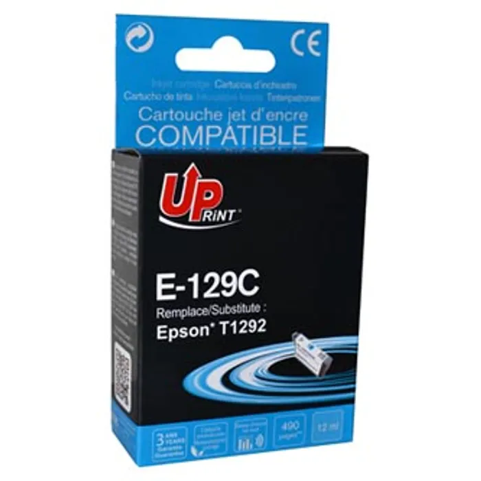 Hlavný obrázok produktu UPrint kompatibilní ink s C13T12924010, T1292, cyan, 10ml, E-129C, pro Epson Stylus SX420
