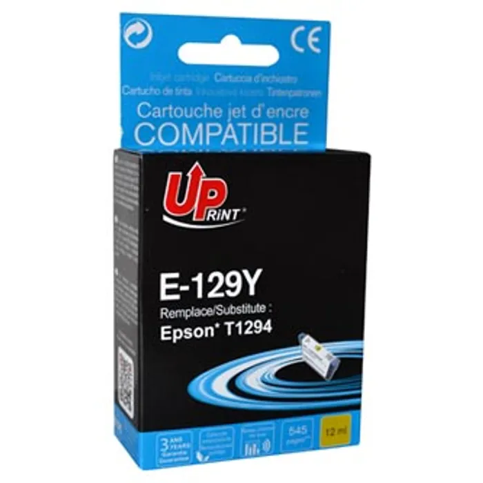 Hlavný obrázok produktu UPrint kompatibilní ink s C13T12944010, T1294, yellow, 10ml, E-129Y, pro Epson Stylus SX4