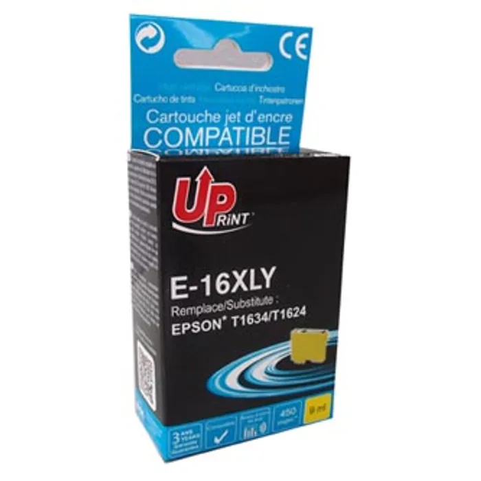 Hlavný obrázok produktu UPrint kompatibilní ink s C13T16344010, T163440, 16XL, yellow, 450str., 9ml, E-16XLY, pro