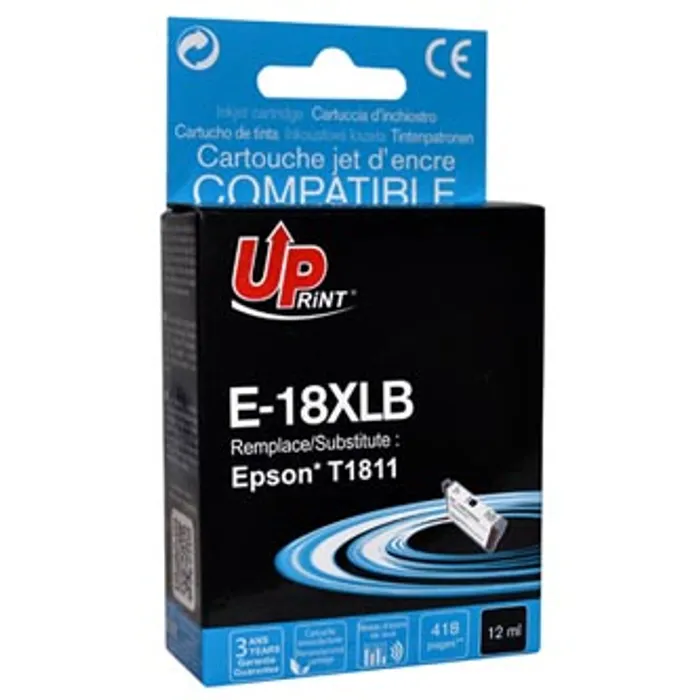 Hlavný obrázok produktu UPrint kompatibilní ink s C13T18114010, 18XL, black, 470str., 15ml, E-18XLB, pro Epson Ex