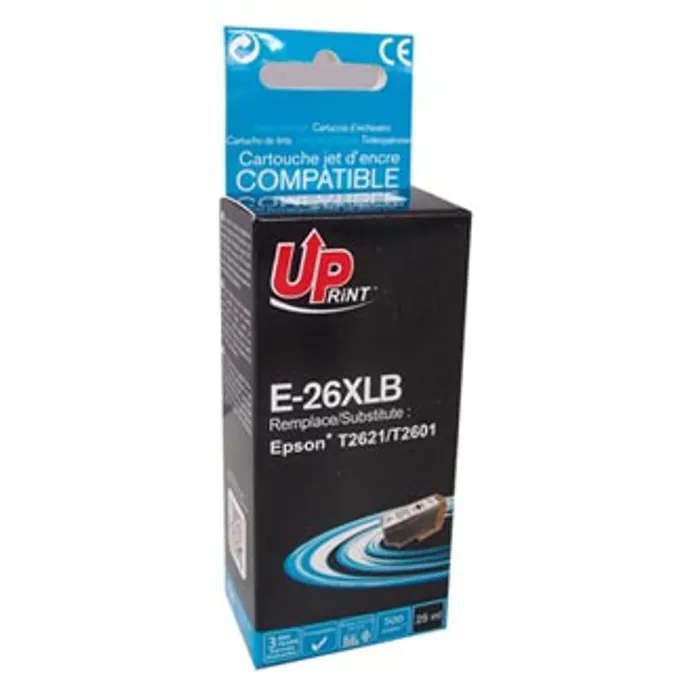 Hlavný obrázok produktu UPrint kompatibilní ink s C13T26214010, T262140, 26XL, black, 500str., 25ml, E-26XLB, pro