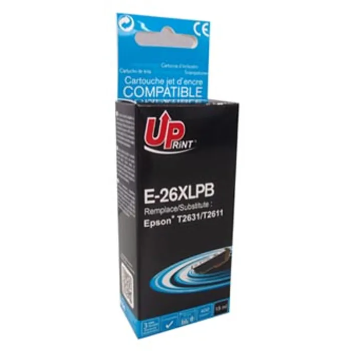 Hlavný obrázok produktu UPrint kompatibilní ink s C13T26314010, T263140, 26XL, photo black, 400str., 15ml, E-26XL