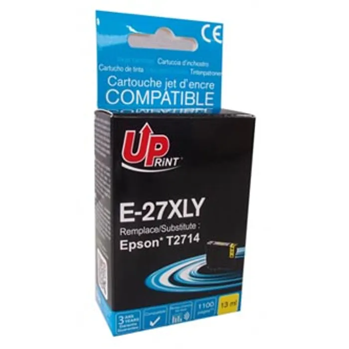 Hlavný obrázok produktu UPrint kompatibilní ink s C13T27144010, 27XL, yellow, 1100str., 13ml, E-27XLY, pro Epson