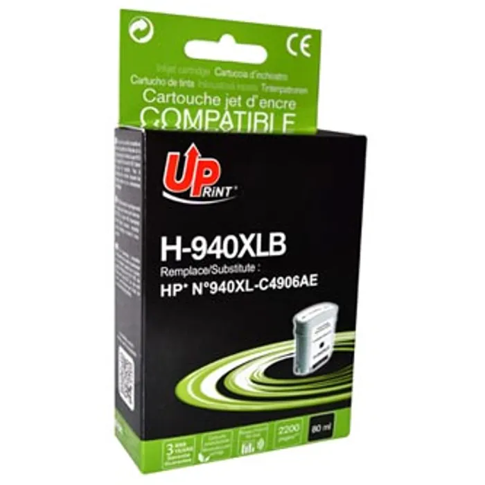 Hlavný obrázok produktu UPrint kompatibilní ink s C4906A, HP 940XL, black, 80ml, H-940XL-B, HP Officejet Pro 8000