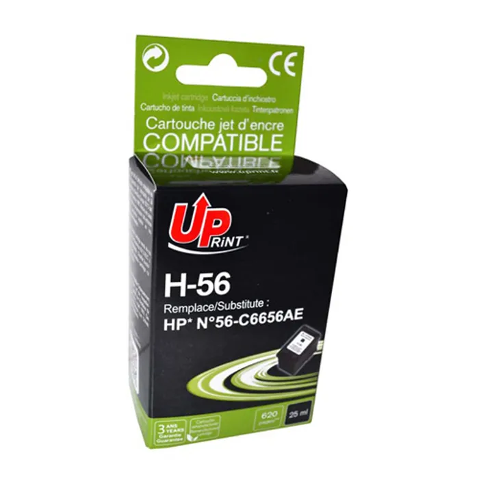 Hlavný obrázok produktu UPrint kompatibilní ink s C6656AE, black, 25ml, H-56B, pro HP DeskJet 450, 5652, 5150, 58
