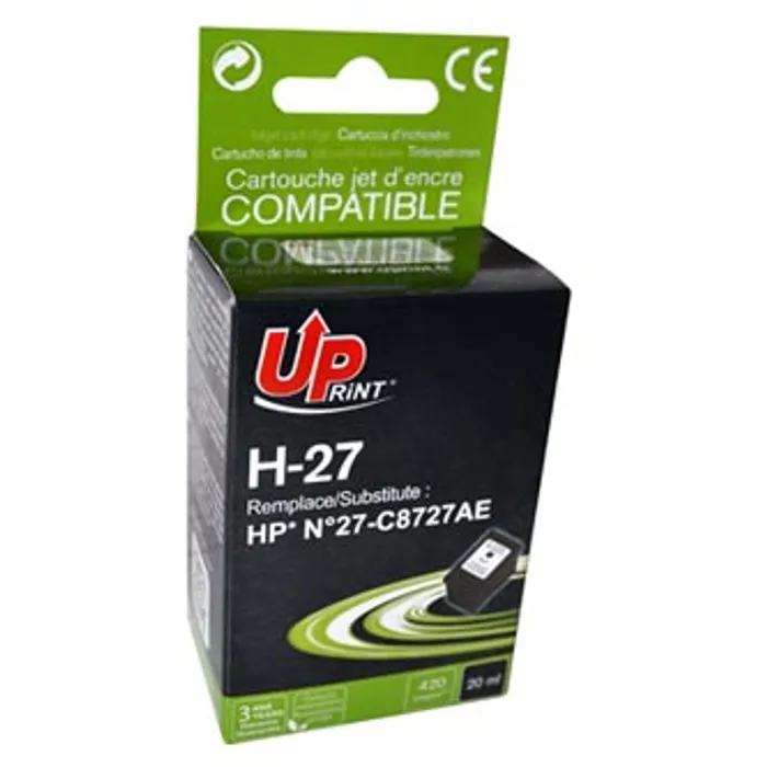 Hlavný obrázok produktu UPrint kompatibilní ink s C8727AE, black, 20ml, H-27B, pro HP DeskJet 3420, 3325, 3550, 3