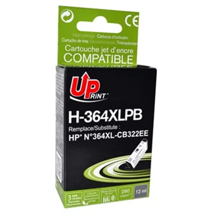 Hlavný obrázok produktu UPrint kompatibilní ink s CB317EE, CB322EE, HP 364, photo black, 12ml, H-364XL-PB, pro HP