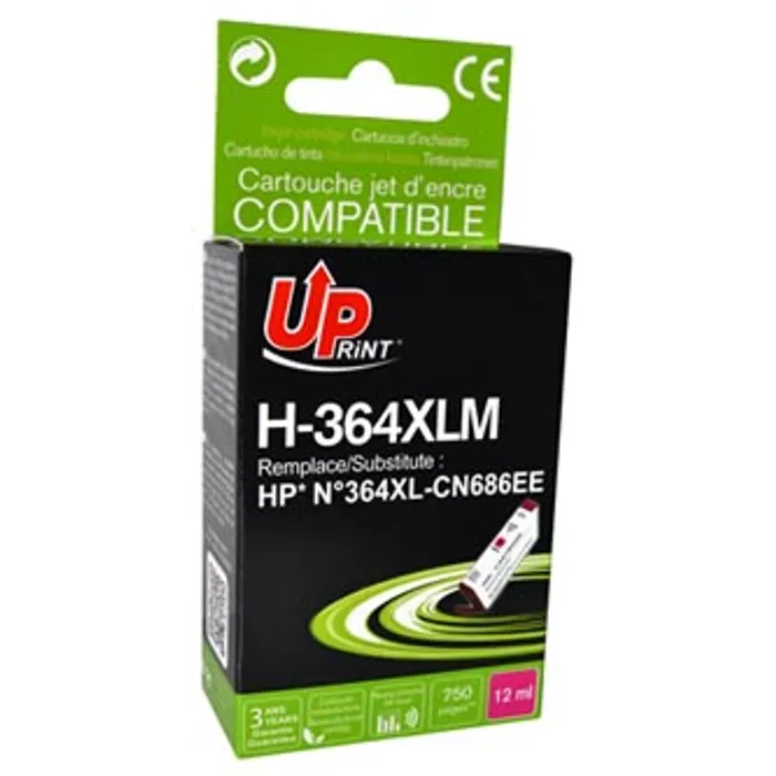 Hlavný obrázok produktu UPrint kompatibilní ink s CB324EE, CN686EE, HP 364XL, magenta, 12ml, H-364XLM, s čipem, p