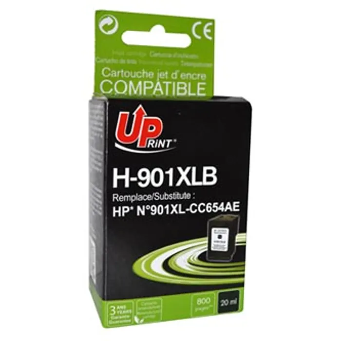 Hlavný obrázok produktu UPrint kompatibilní ink s CC654AE, HP 901XL, black, 20ml, H-901XLB, pro HP OfficeJet J458
