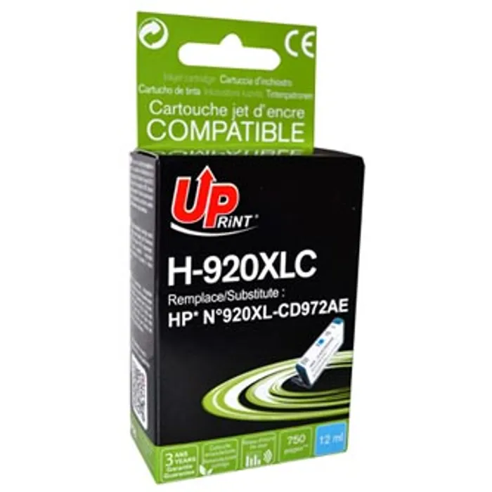 Hlavný obrázok produktu UPrint kompatibilní ink s CD972AE, HP 920XL, cyan, 12ml, H-920XLC, pro HP Officejet