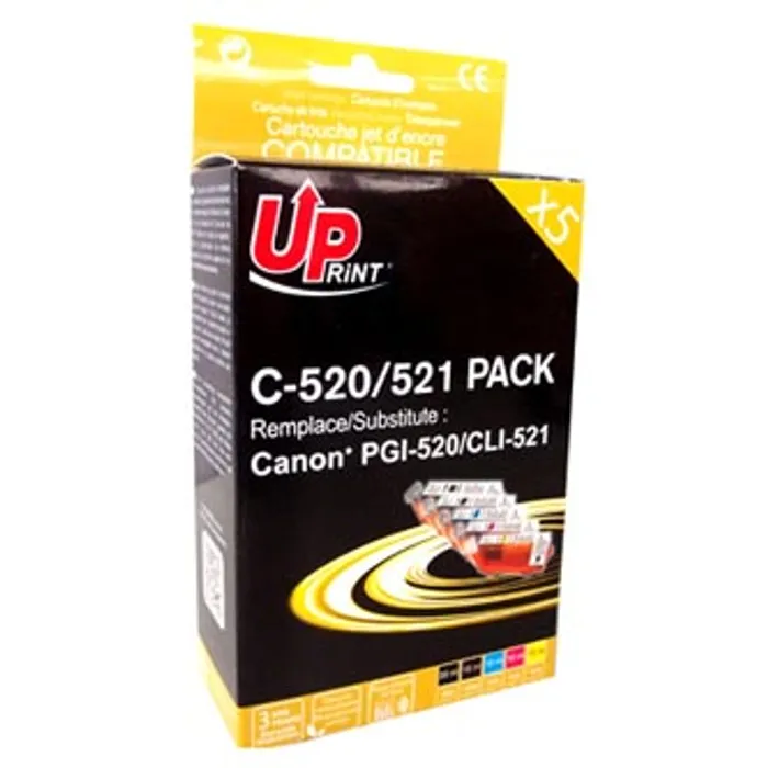 Hlavný obrázok produktu UPrint kompatibilní ink s CLI521, 2xblack/1xcyan/1xmagenta/1xyellow, C-520/521 PACK, s či