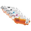 Ďalší obrázok produktu UPrint kompatibil. ink s CLI521, 2xblack/1xcyan/1xmagenta/1xyellow, C-520/521 PACK, s čipom, pre Canon iP3600, iP4600, MP620, MP63