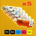 Ďalší obrázok produktu UPrint kompatibil. ink s CLI526, 2xblack/1xcyan/1xmagenta/1xyellow, C-525/526 PACK, s čipom, pre Canon Pixma MG5150, MG5250, MG61
