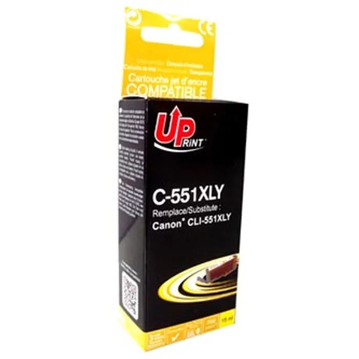 Hlavný obrázok produktu UPrint kompatibilní ink s CLI551Y XL, yellow, 695str., 11ml, C-551XLY, high capacity, pro
