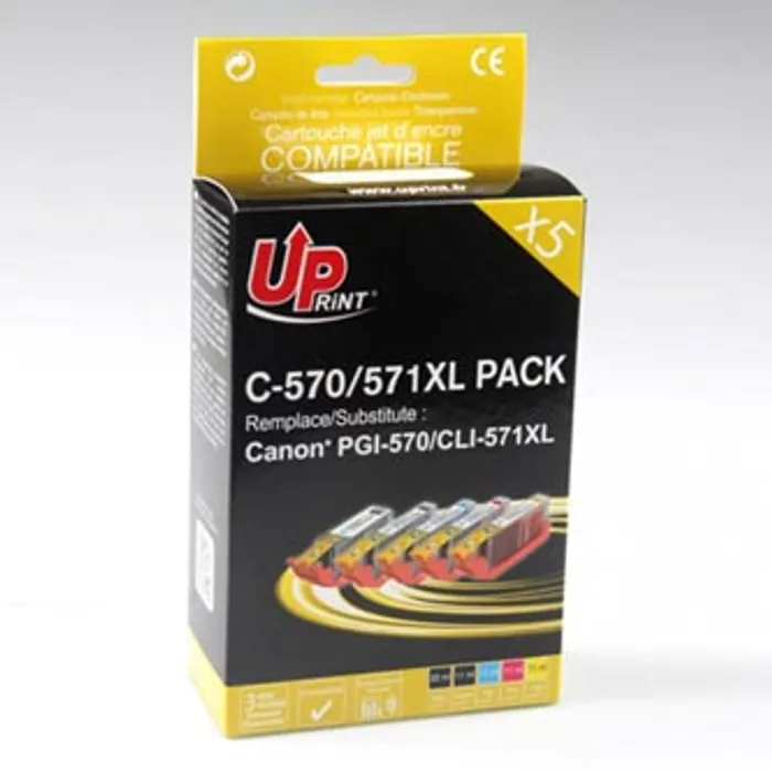 Hlavný obrázok produktu UPrint kompatibilní ink s CLI571, 2xblack/1xcyan/1xmagenta/1xyellow, C-570/571XL PACK, hi