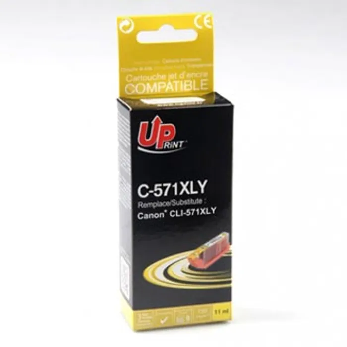 Hlavný obrázok produktu UPrint kompatibilní ink s CLI571Y XL, yellow, 800str., 11ml, C-571XLY, high capacity, pro