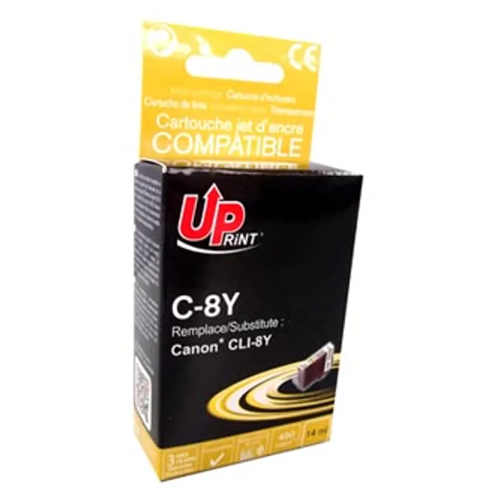 Hlavný obrázok produktu UPrint kompatibilní ink s CLI8Y, yellow, 14ml, C-8Y, s čipem, pro Canon iP4200, iP5200, i