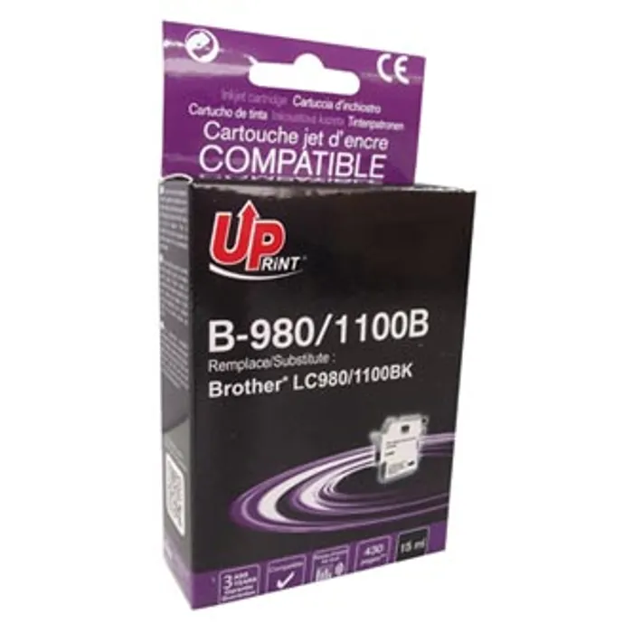Hlavný obrázok produktu UPrint kompatibilní ink s LC-980BK, black, 15ml, B-980B, pro Brother DCP-145C, 165C