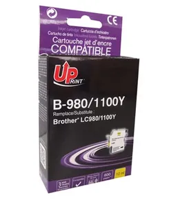 UPrint kompatibil. ink s LC-980Y, yellow, 12ml, B-980Y, pre Brother DCP-145C, 165C