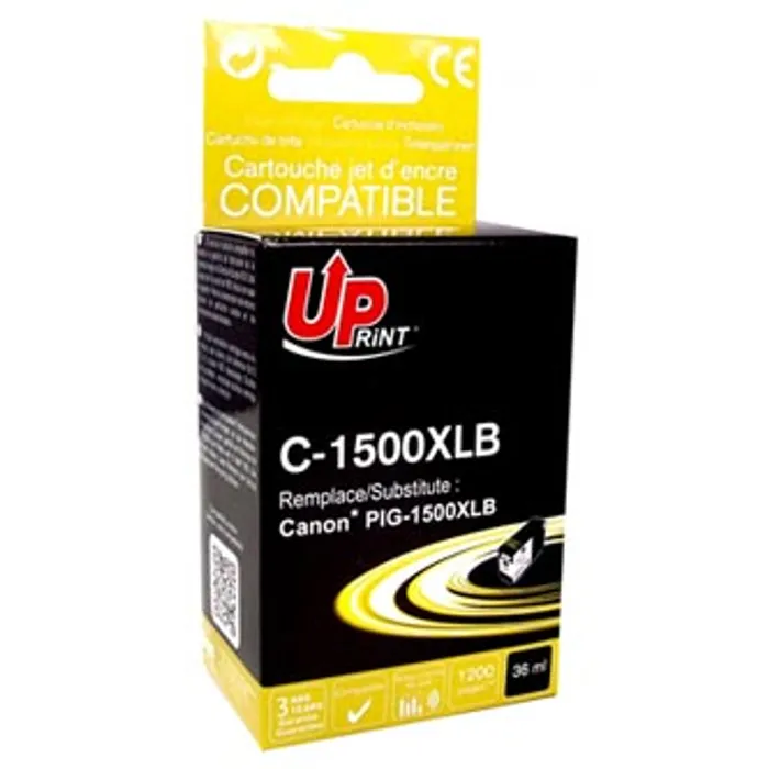 Hlavný obrázok produktu UPrint kompatibilní ink s PGI 1500XL, black, 36ml, C-1500XLB, high capacity, pro Canon MA