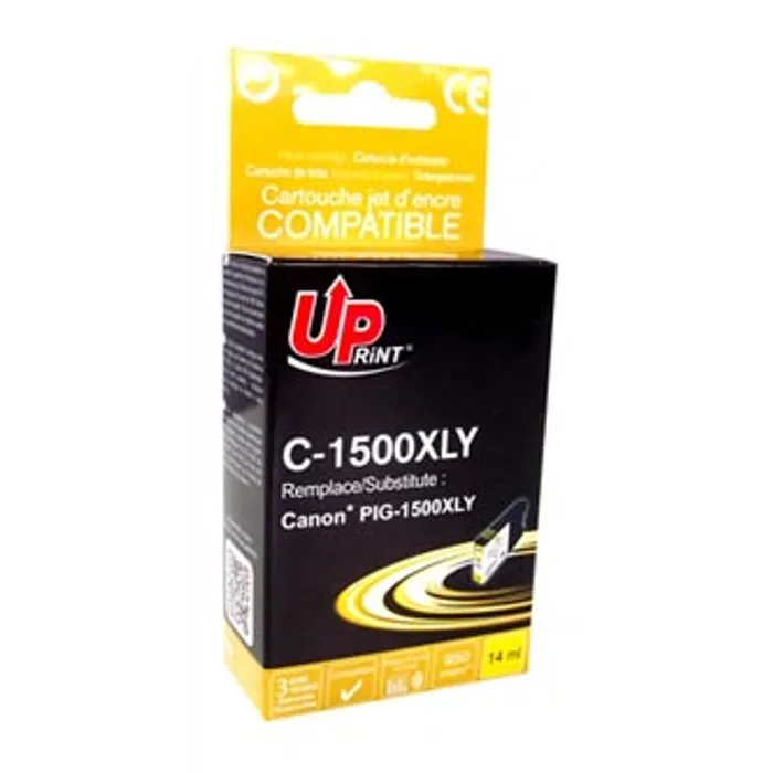 Hlavný obrázok produktu UPrint kompatibilní ink s PGI 1500XL, yellow, 950str., 14ml, C-1500XLY, high capacity, pr