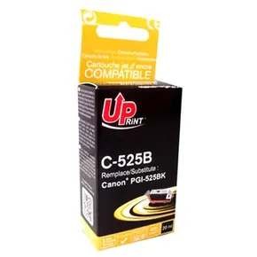 UPrint kompatibil. ink s PGI525PGBK, black, 20ml, C-525B, s čipom, pre Canon Pixma MG5150, 5250, 6150, 8150
