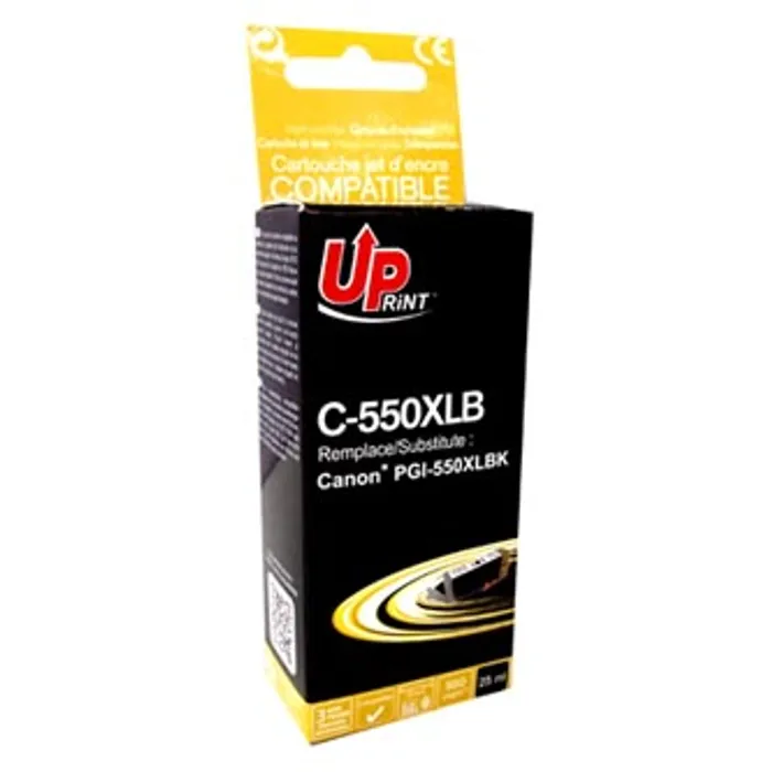 Hlavný obrázok produktu UPrint kompatibilní ink s PGI550BK XL, black, 25ml, C-550XLB, high capacity, pro Canon Pi