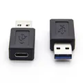 Ďalší obrázok produktu USB (3.0) Redukcia, USB (3.0), USB A (3.0) M-USB C (3.1) F, 0, čierna, plastic bag, plastová, 5 Gbps