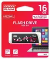 USB disk, 16 GB, USB 3.0, 110/20 MB/s, GOODRAM „CL!CK“, čierny