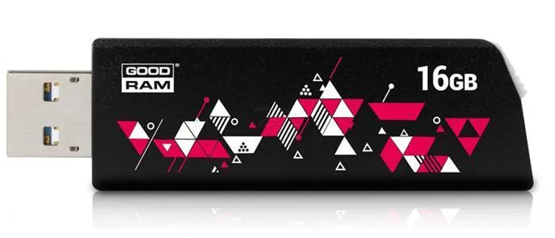 Hlavný obrázok produktu USB disk, 16GB, USB 3.0, 110/20 MB/sec, GOODRAM "CL!CK", černý