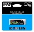 USB disk, 32 GB, USB 3.0, 110/30 MB/s, GOODRAM „CL!CK“, čierny