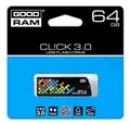 USB disk, 64 GB, USB 3.0, 110/30 MB/s, GOODRAM „CL!CK“, čierny