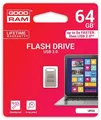 USB disk, 64 GB, USB 3.0, 150/20 MB/s, GOODRAM „POINT“, kovový