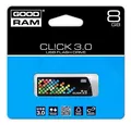 USB disk, 8 GB, USB 3.0, 110/20 MB/s, GOODRAM „CL!CK“, čierny