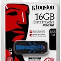Ďalší obrázok produktu USB flash disk „DT R30“, modrá/čierna, 16 GB, USB 3.0, 120/50 MB/s, KINGSTON
