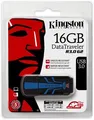 USB flash disk „DT R30“, modrá/čierna, 16 GB, USB 3.0, 120/50 MB/s, KINGSTON