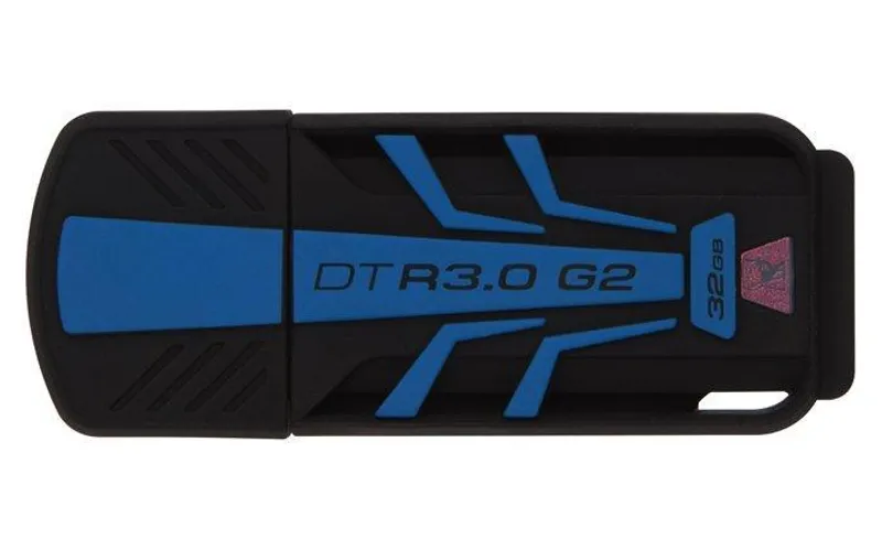 Hlavný obrázok produktu USB flash disk "DT R30", modrá/černá, 32GB, USB 3.0, 120/50MB/sec, KINGSTON