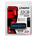 Ďalší obrázok produktu USB flash disk „DT R30“, modrá/čierna, 32 GB, USB 3.0, 120/50 MB/s, KINGSTON