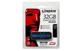 USB flash disk „DT R30“, modrá/čierna, 32 GB, USB 3.0, 120/50 MB/s, KINGSTON