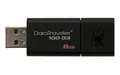 USB flash disk „DT100 G3“, čierna, 8 GB, USB 3.0, KINGSTON