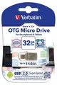 USB flash disk „Micro“, 32 GB, adaptér USB 3.0 + micro USB, VERBATIM