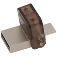 Ďalší obrázok produktu USB flash disk "MicroDuo", hnedá, 16 GB, USB 2.0 + adaptér micro USB, KINGSTON