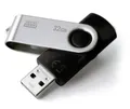 USB flash disk "Twister", čierna, 32 GB, USB 2.0, 20/5 MB/s, GOODRAM