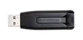USB flash disk V3, čierna-sivá, 64GB, USB 3.0, 60/12MB/sec, VERBATIM