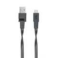 USB kábel "6000 BK12", čierny, micro USB, 1,2 m, RIVACASE