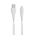 USB kábel "6000 WT12", biely, micro USB, 1,2 m, RIVACASE