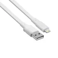 USB kábel "6001 WT12", biely, lightning, 1,2 m, RIVACASE